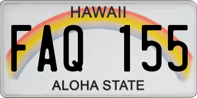 HI license plate FAQ155