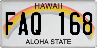 HI license plate FAQ168