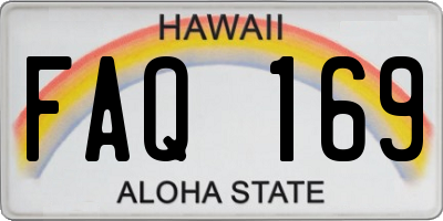 HI license plate FAQ169