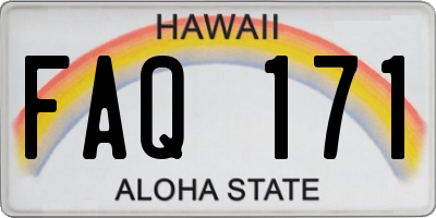 HI license plate FAQ171