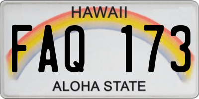 HI license plate FAQ173