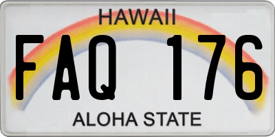 HI license plate FAQ176