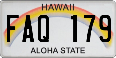 HI license plate FAQ179