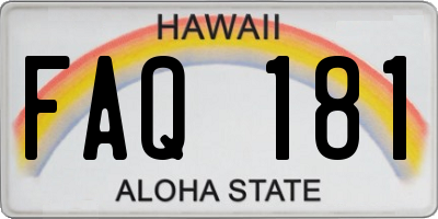HI license plate FAQ181