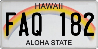 HI license plate FAQ182