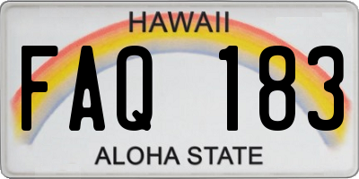 HI license plate FAQ183