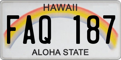 HI license plate FAQ187