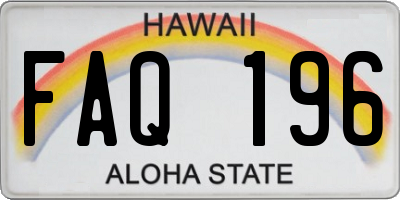 HI license plate FAQ196