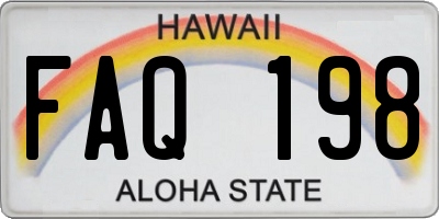 HI license plate FAQ198