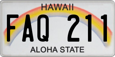 HI license plate FAQ211
