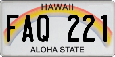 HI license plate FAQ221