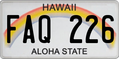HI license plate FAQ226