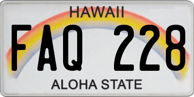 HI license plate FAQ228