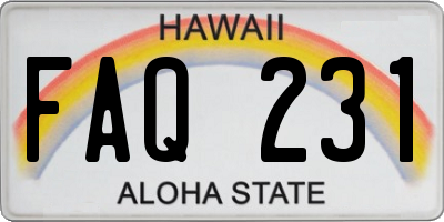 HI license plate FAQ231
