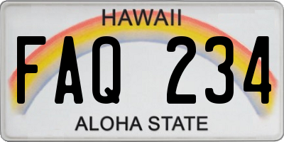 HI license plate FAQ234
