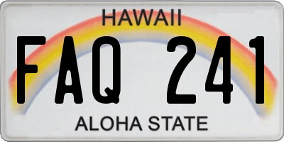 HI license plate FAQ241