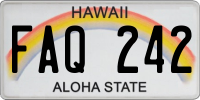 HI license plate FAQ242