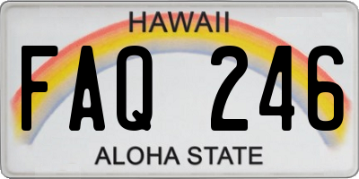 HI license plate FAQ246