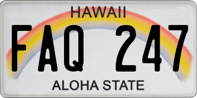 HI license plate FAQ247