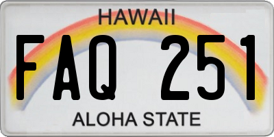 HI license plate FAQ251