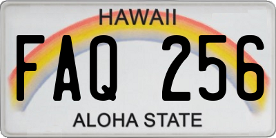 HI license plate FAQ256