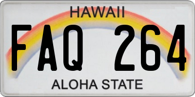 HI license plate FAQ264