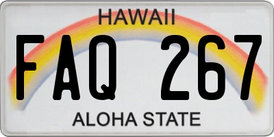 HI license plate FAQ267