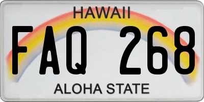HI license plate FAQ268