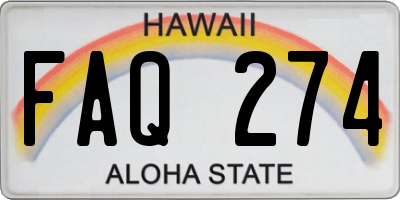 HI license plate FAQ274
