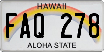 HI license plate FAQ278