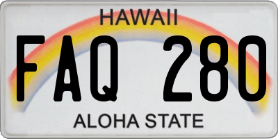 HI license plate FAQ280