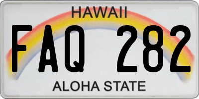 HI license plate FAQ282