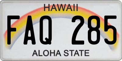 HI license plate FAQ285