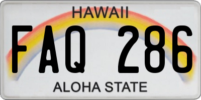 HI license plate FAQ286