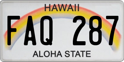 HI license plate FAQ287