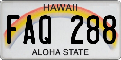 HI license plate FAQ288