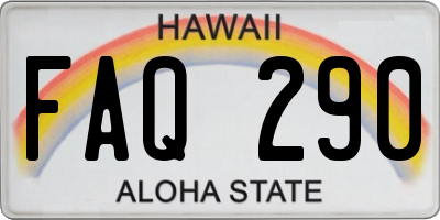 HI license plate FAQ290