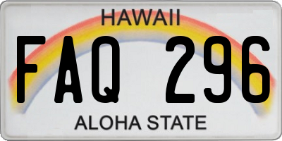 HI license plate FAQ296