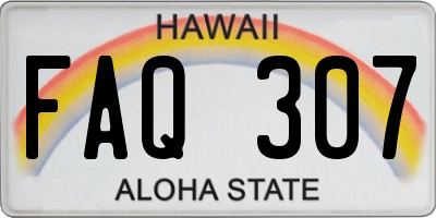 HI license plate FAQ307