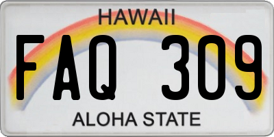 HI license plate FAQ309
