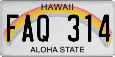 HI license plate FAQ314