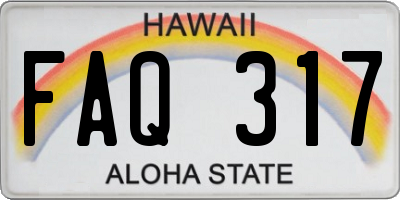 HI license plate FAQ317