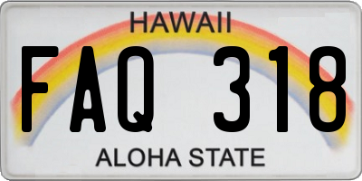 HI license plate FAQ318