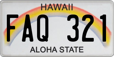 HI license plate FAQ321