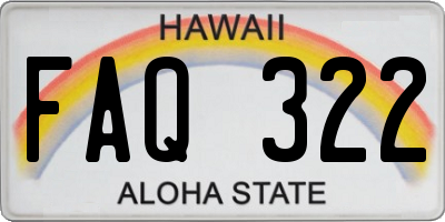 HI license plate FAQ322
