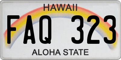 HI license plate FAQ323