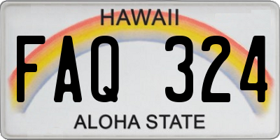 HI license plate FAQ324