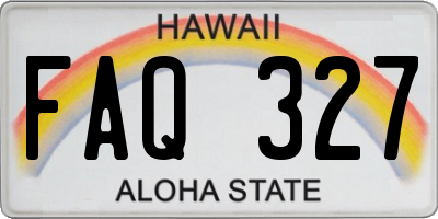 HI license plate FAQ327
