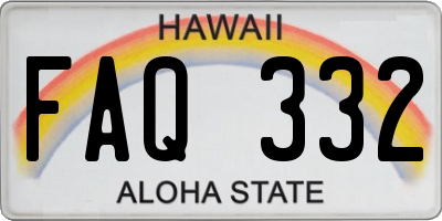 HI license plate FAQ332