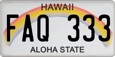 HI license plate FAQ333